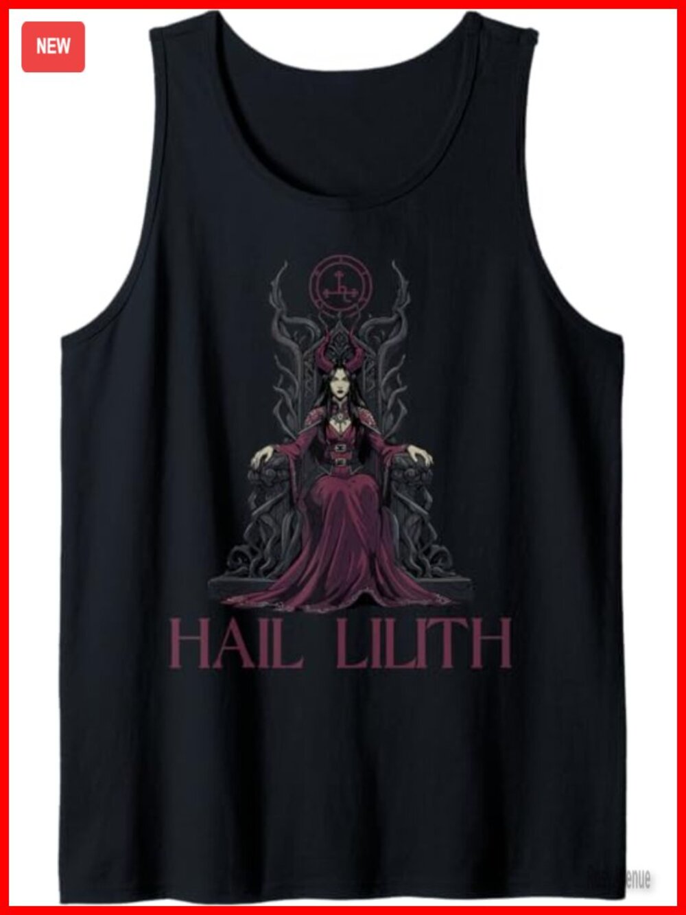 Gothic Demon Queen Pagan Tank Top - Sleeveless Cotton